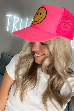Neon Smiley Hat