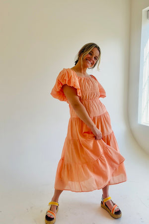 Peach City Dress