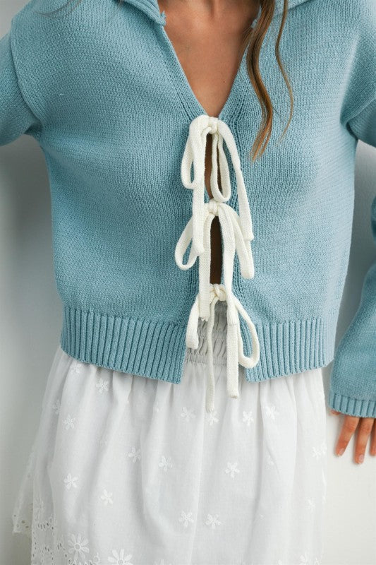 Bluebelle Bow Cardigan