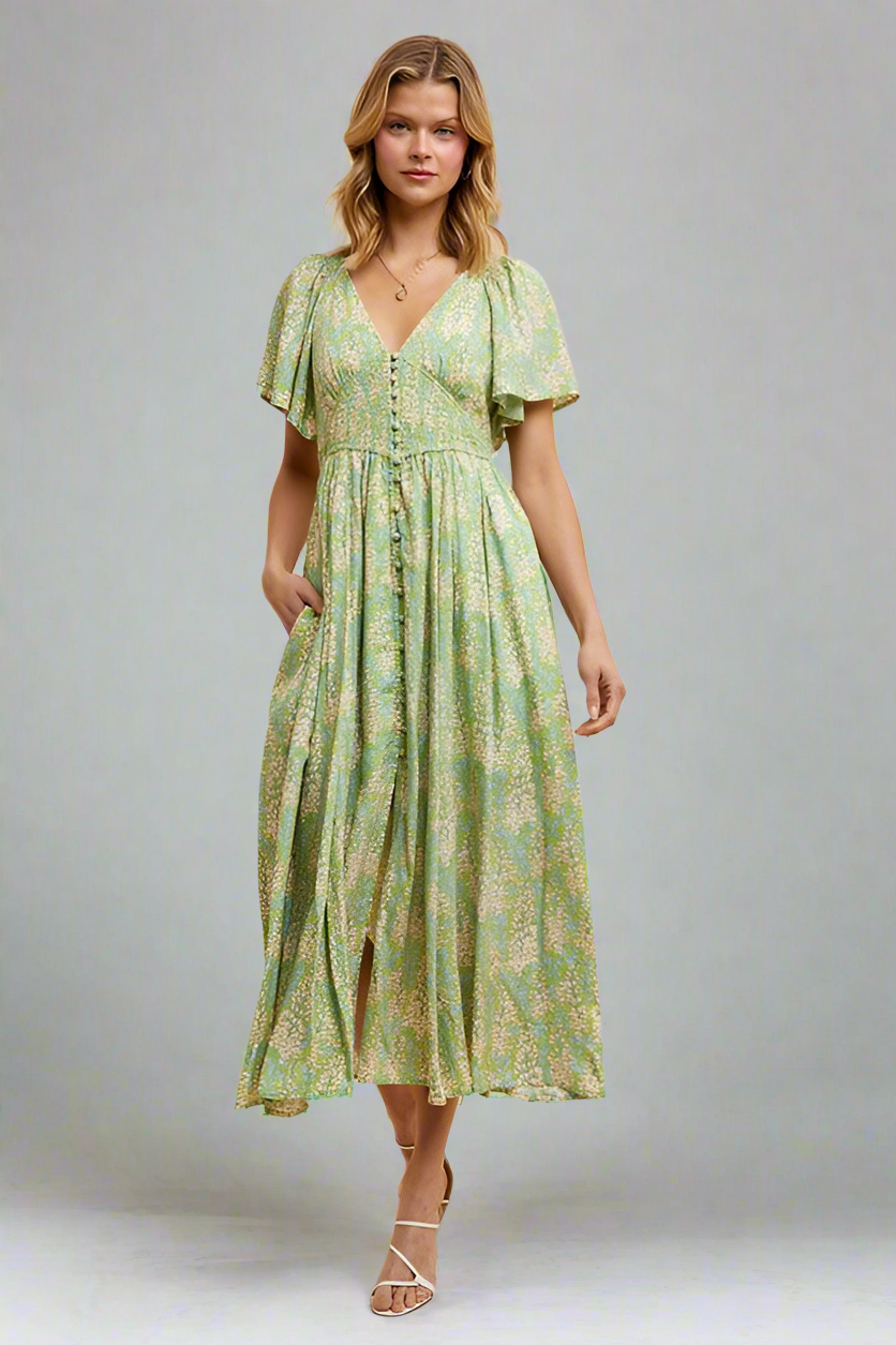 Fern Floral Dress
