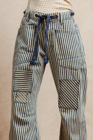 Striped Barrel Pant