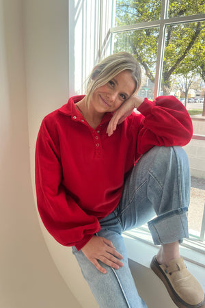 Snap Button Sweatshirt