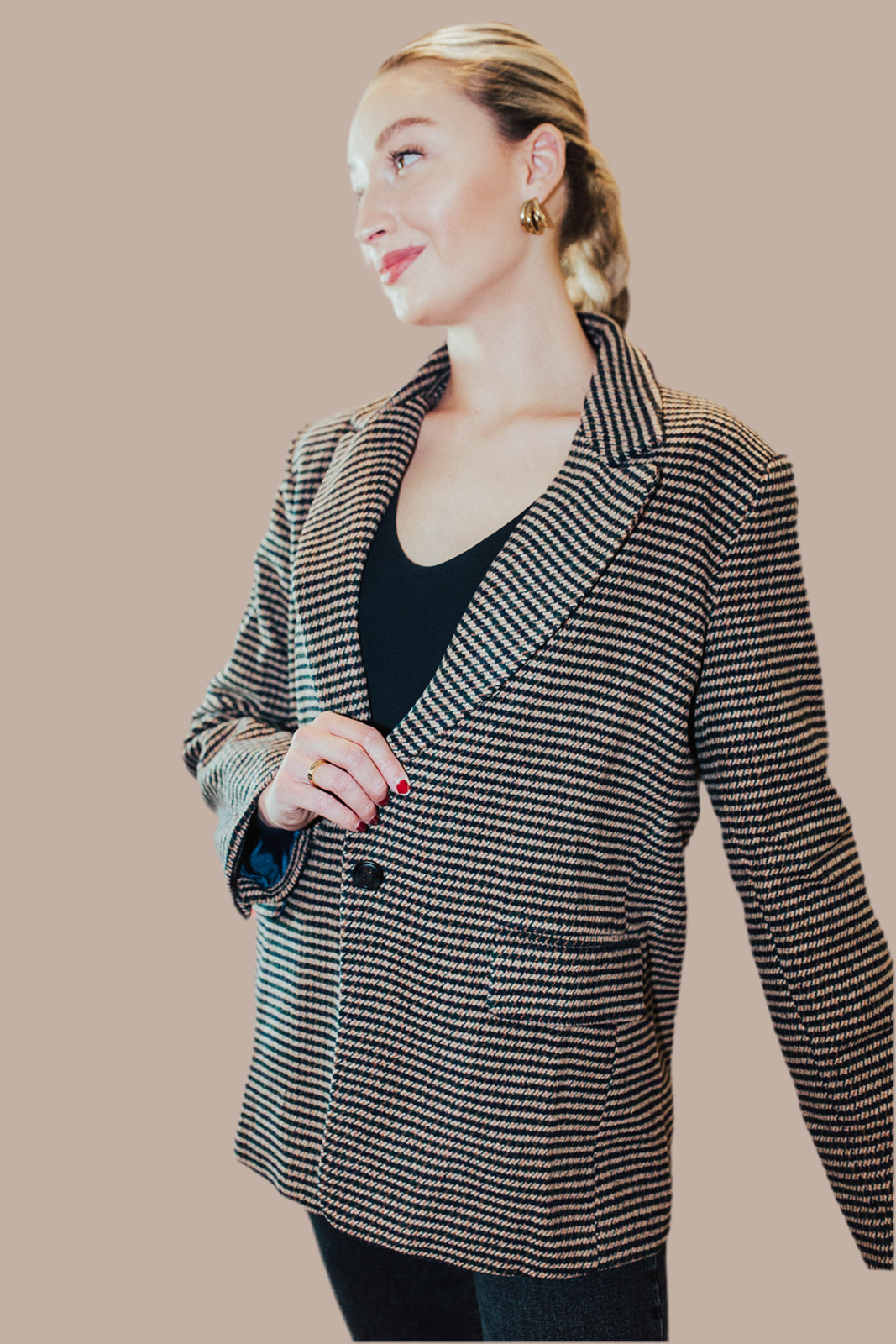 Houndstooth  Blazer