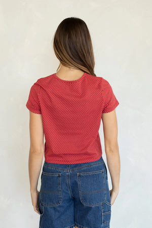 Red White and Cute Tee