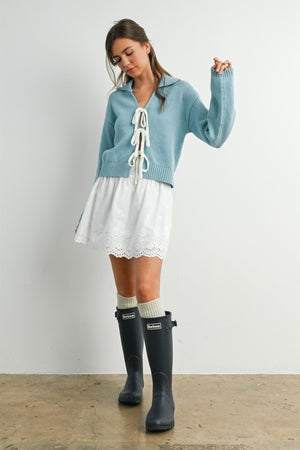 Bluebelle Bow Cardigan