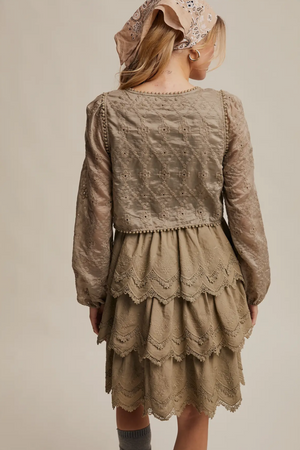 Olive Tiered Dress
