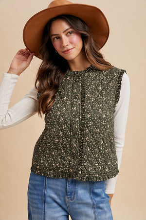 Ditsy Print Vest