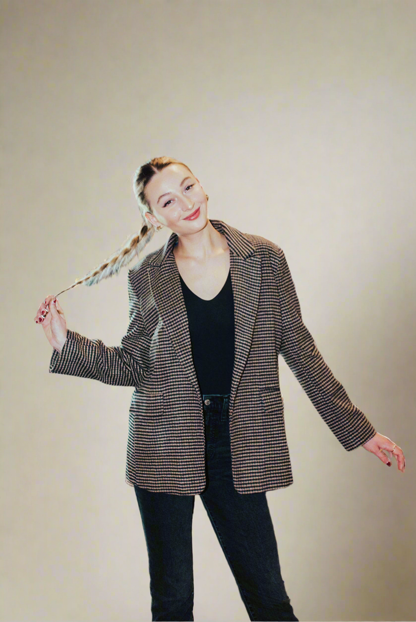 Houndstooth  Blazer