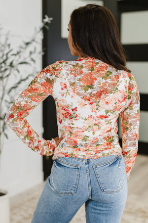 Floral Print Layering Top