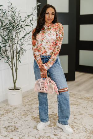 Floral Print Layering Top