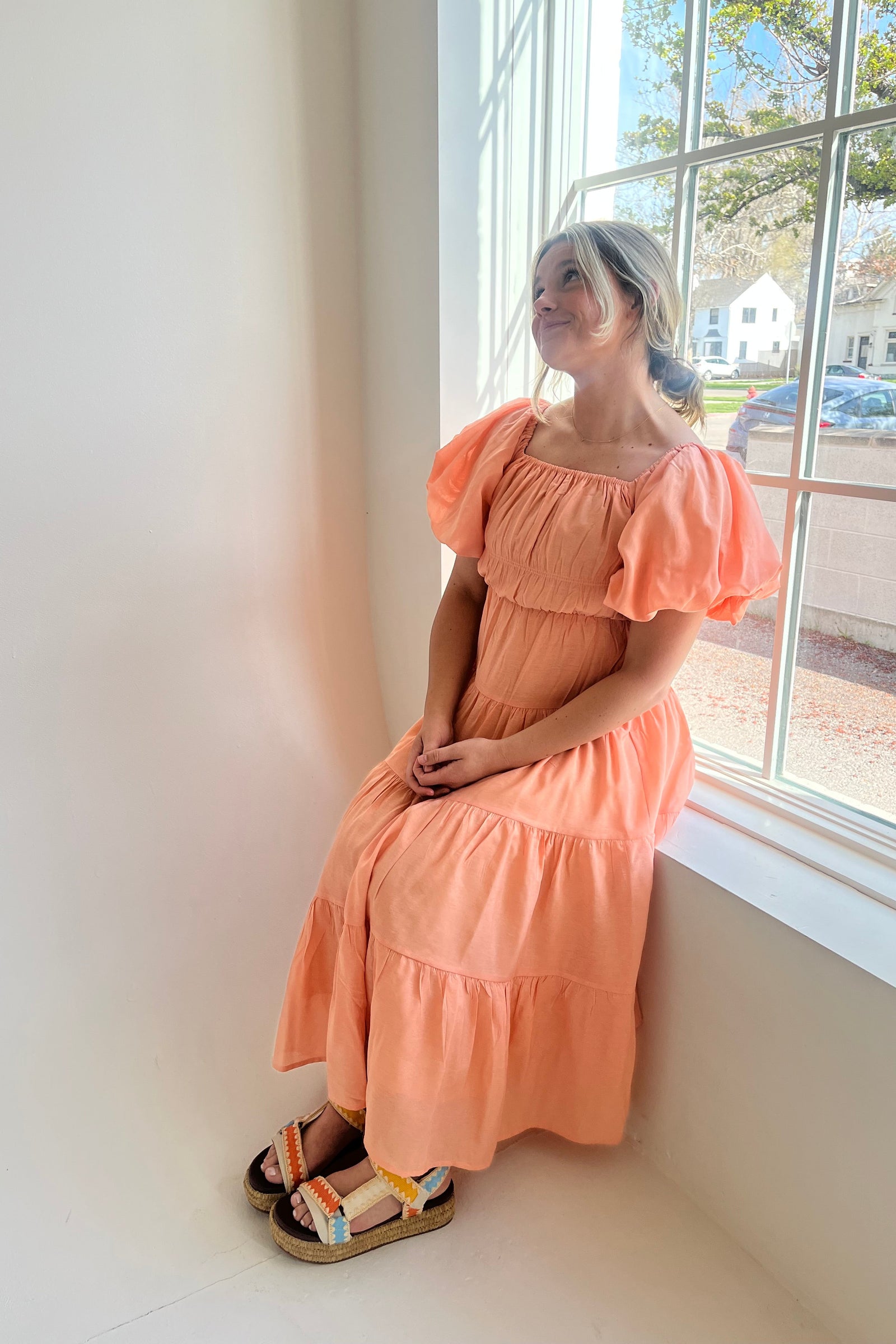 Peach City Dress