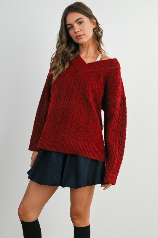 Cable Knit Pullover