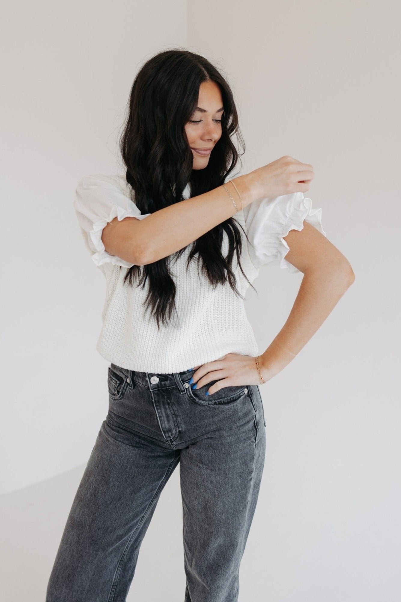 Darling Darla Top in White