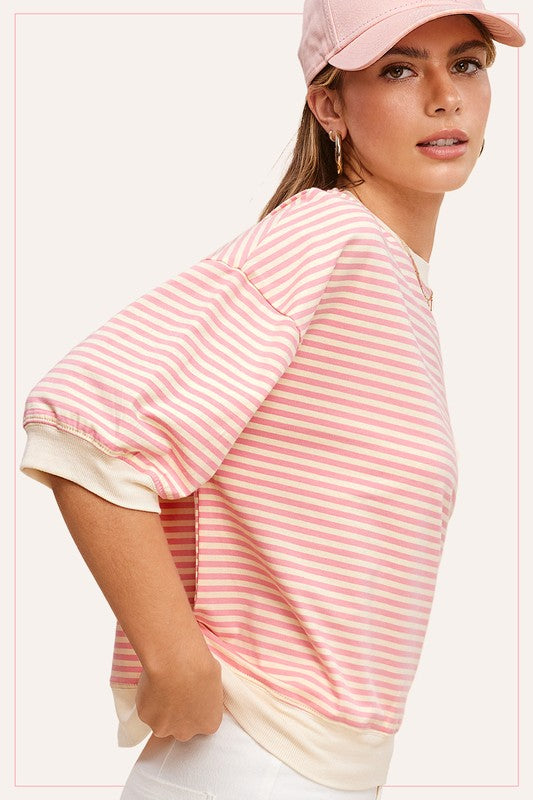 Cotton Candy Striped Top