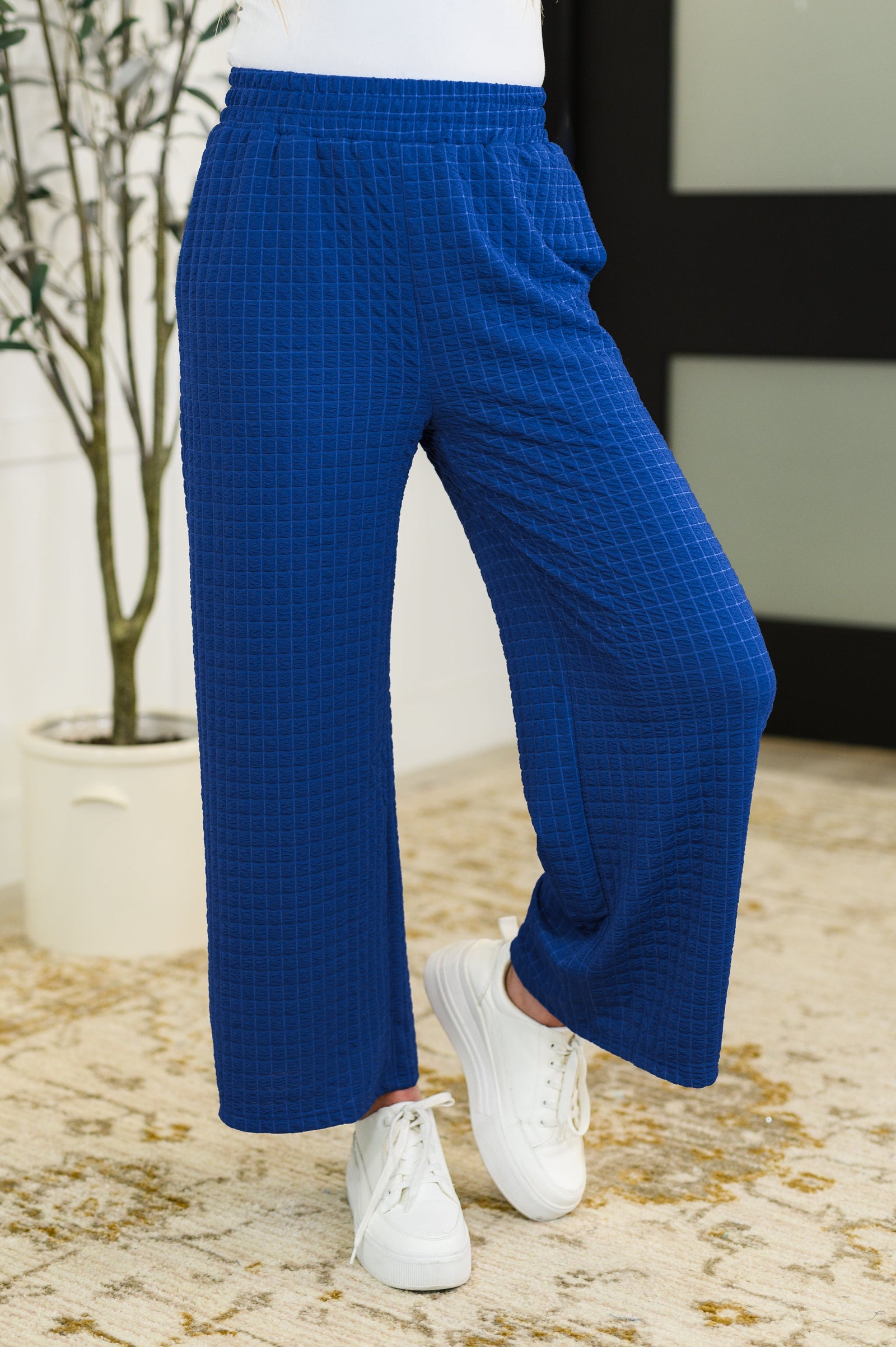 Textured Top and Pants Set