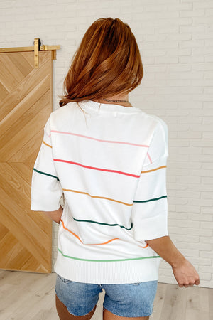 Normal Volume Striped Sweater