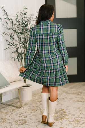 Plaid Perspective Dress