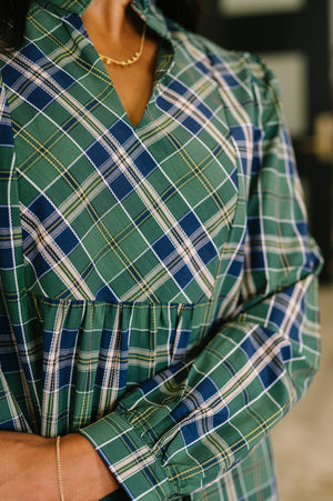 Plaid Perspective Dress