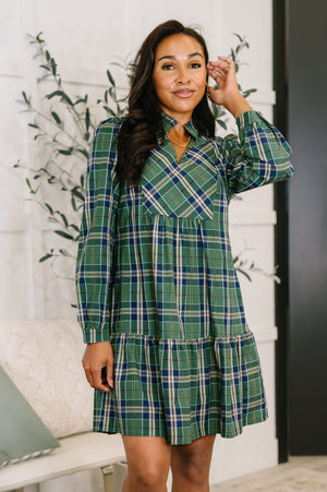 Plaid Perspective Dress