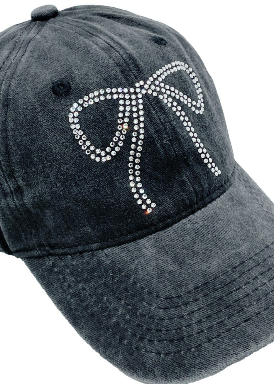 Rhinestone Bow Hat