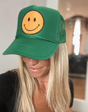 Load image into Gallery viewer, Smiley trucker in green
