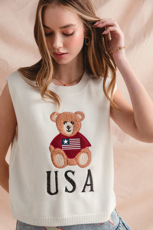 Patriotic Teddy Top