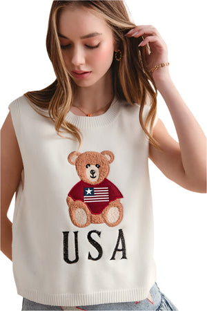 Patriotic Teddy Top