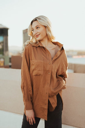 Luna Top in caramel