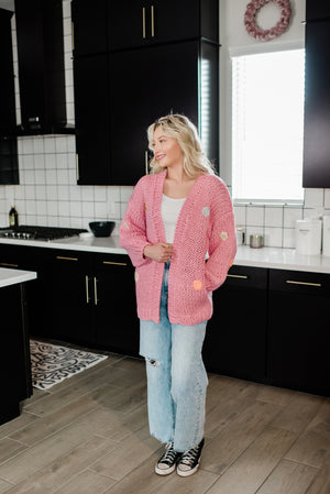 Pink Posie Cardi
