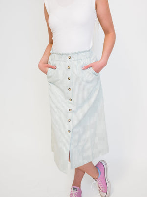 Penny Pinstripe Skirt